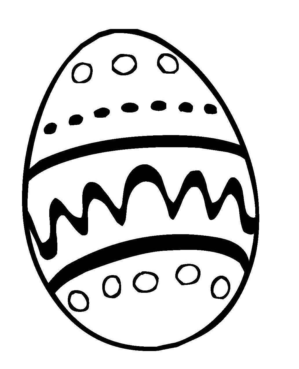 Ausmalbilder Ei
 Kostenlose Malvorlage Ostern Großes Ei zum Ausmalen