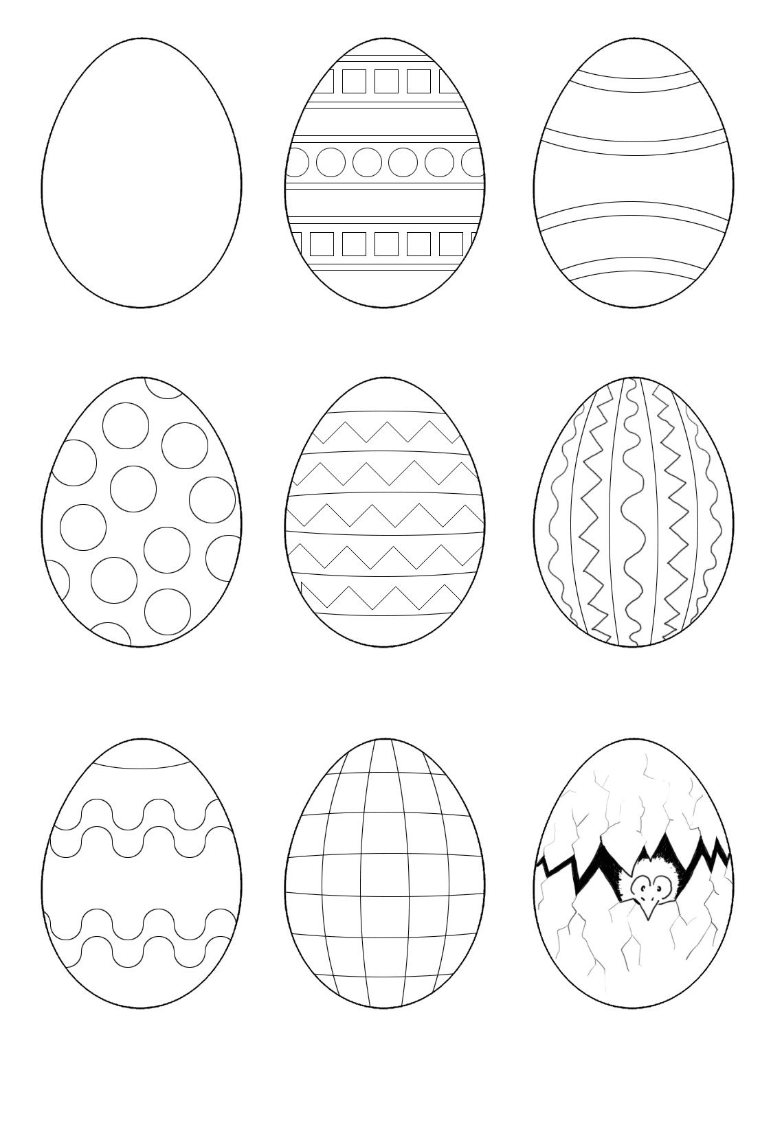 Ausmalbilder Ei
 Osterei Malvorlagen Ostern