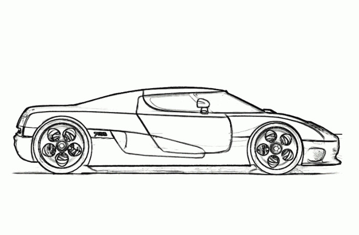 Ausmalbilder Fast And Furious
 Koenigsegg CCR 2004 Car Coloring Pages