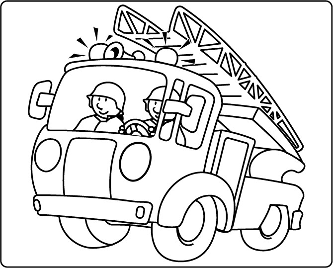 Ausmalbilder Feuerwehrauto
 Malbuch Malvorlagen zum Ausdrucken und Ausmalen