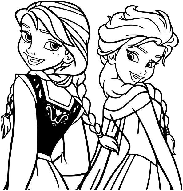 Ausmalbilder Frozen
 Ausmalbilder Frozen Anna Und Elsa 01 Färbung