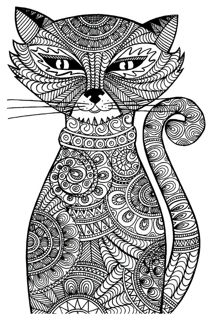 Ausmalbilder Für Erwachsene Tiere Zum Ausdrucken
 ausmalbilder erwachsene ausdrucken tiere katze ausmalen