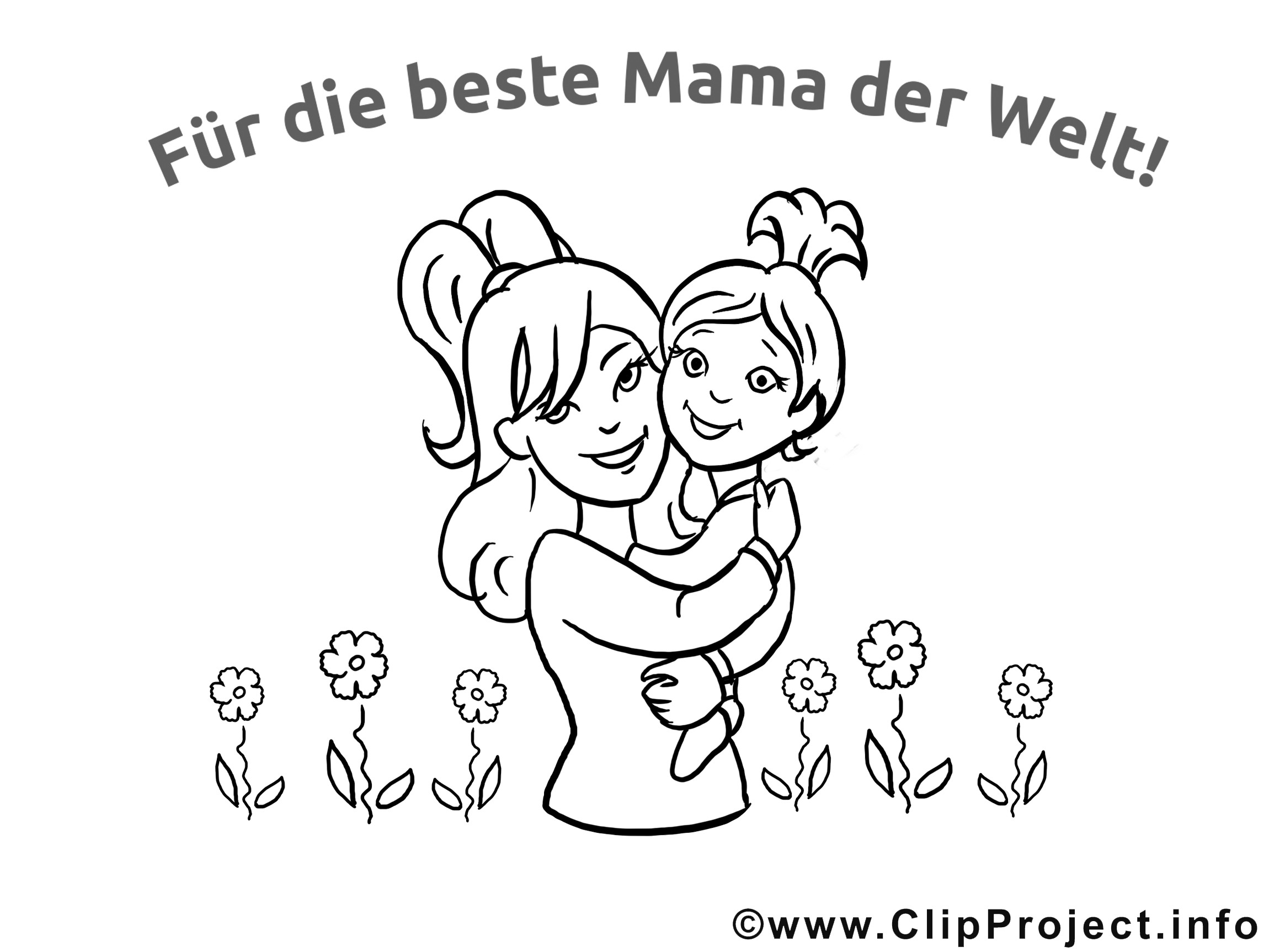 Ausmalbilder Für Mama
 Mama mit Kind Glückwunschkarten zum Muttertag selbst basteln