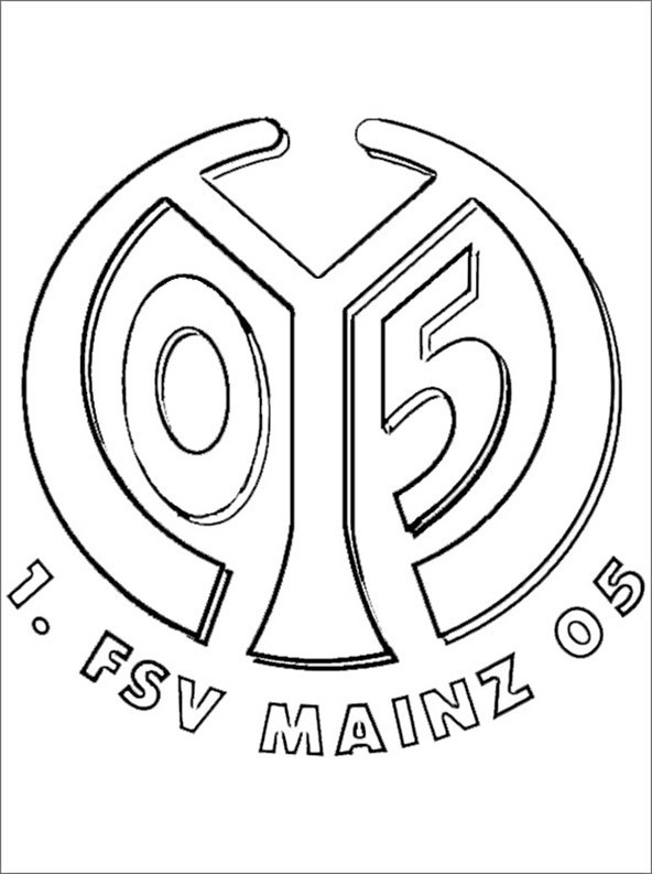 Ausmalbilder Fussball Wappen Bundesliga
 ausmalbilder wappen mainz 05