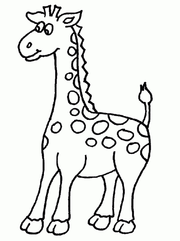 Ausmalbilder Giraffe
 Giraffen Malvorlagen 2