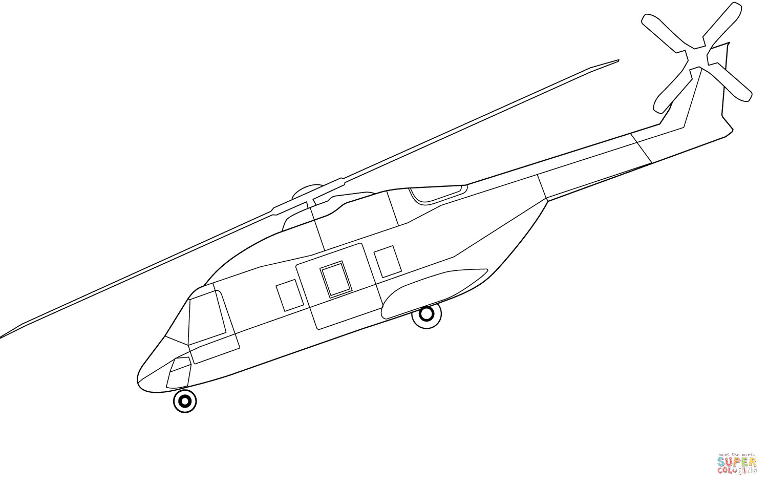 Ausmalbilder Hubschrauber
 Ausmalbild NH90 Hubschrauber