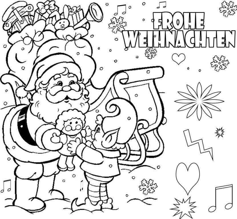 Ausmalbilder Kostenlos Weihnachten
 Frohe Weihnachten Ausmalbilder