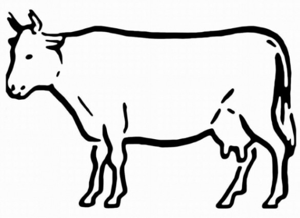 Ausmalbilder Kuh
 Malvorlagen zum Ausdrucken Ausmalbilder Kuh kostenlos 6