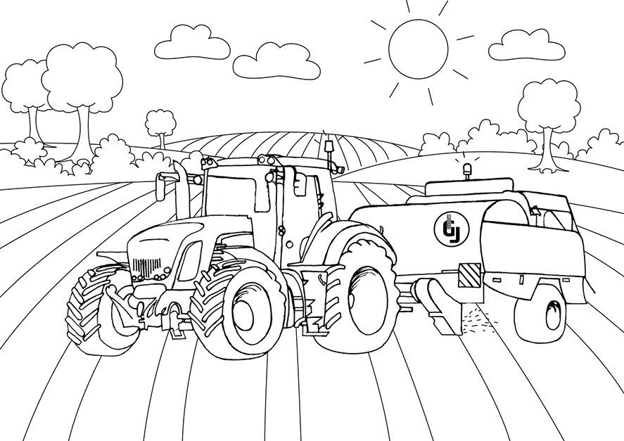 Traktor Ausmalbilder Landwirtschaft - Színezők: november 2011 - Traktor