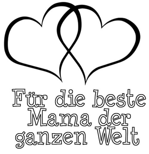 Ausmalbilder Mama
 Ausmalbilder Geburtstag Mama Kostenlos Malvorlage Beste