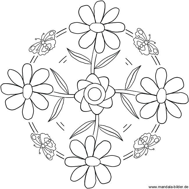 Ausmalbilder Mandala Blumen
 mandalas zum ausdrucken fruhling