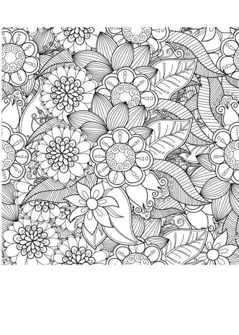 Ausmalbilder Mandala Blumen
 Ausmalbilder Erwachsene Blumen 694 Malvorlage Erwachsene