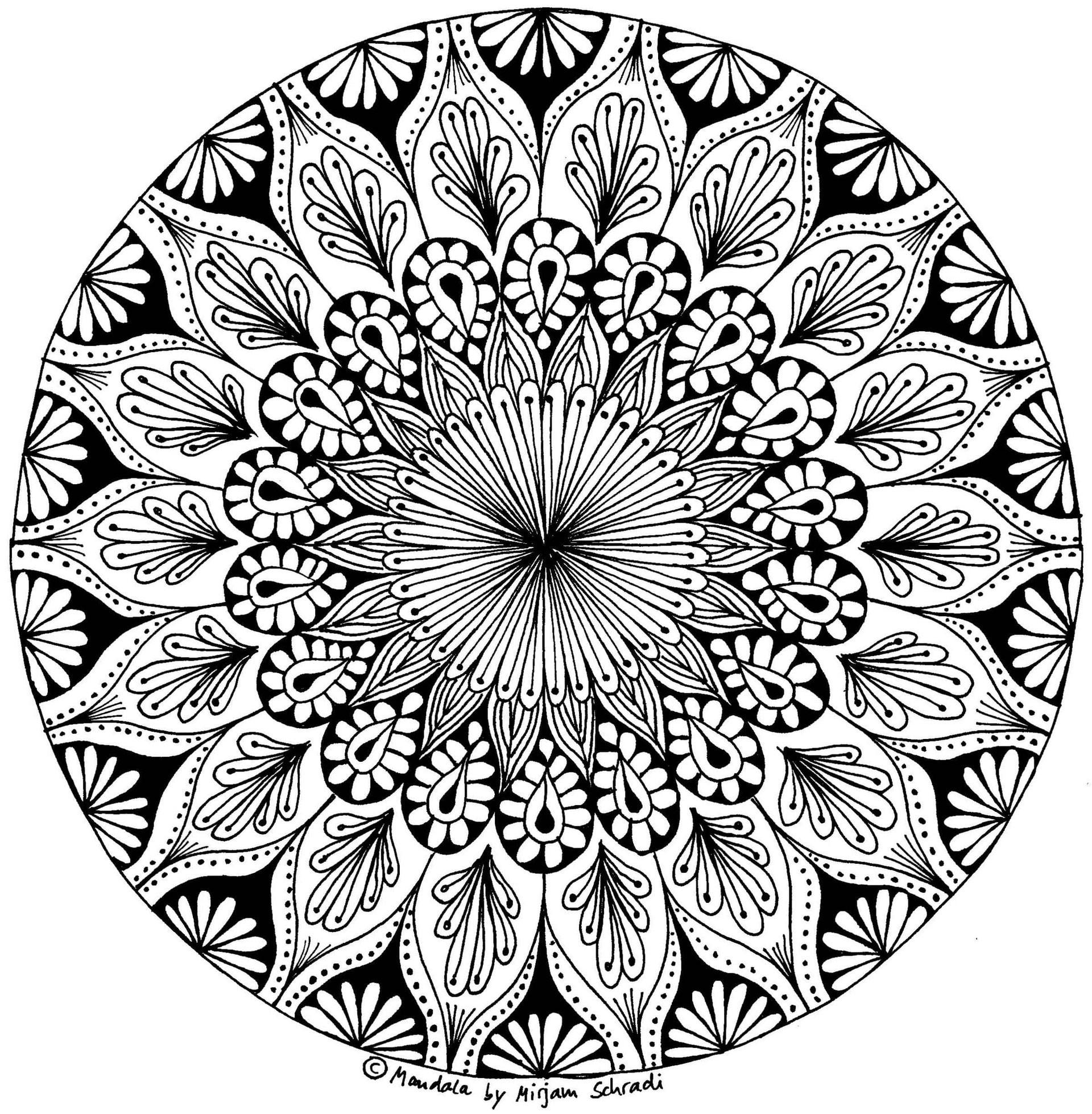 Ausmalbilder Mandala Für Erwachsene
 Wunderschöne Blumen Mandalas für Erwachsene MandalaMalspiel