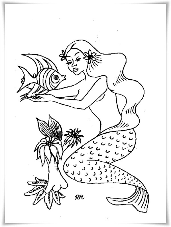 Ausmalbilder Meerjungfrauen
 Ausmalbilder zum Ausdrucken Ausmalbilder Meerjungfrau