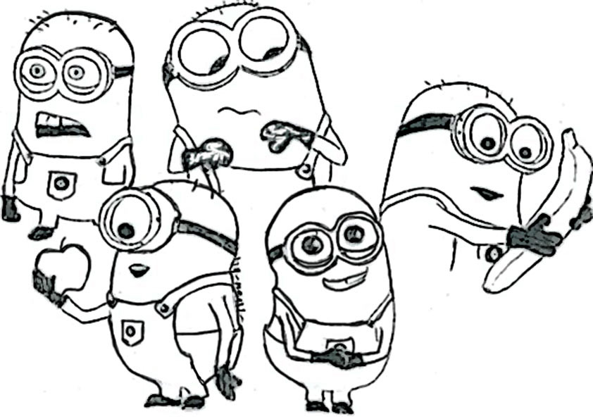 Ausmalbilder Minions
 Ausmalbilder Minions 8