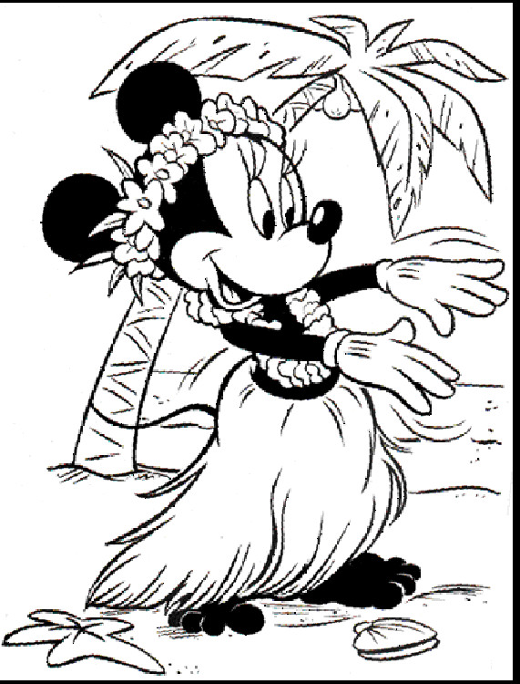 Ausmalbilder Minnie Mouse
 Kids n fun