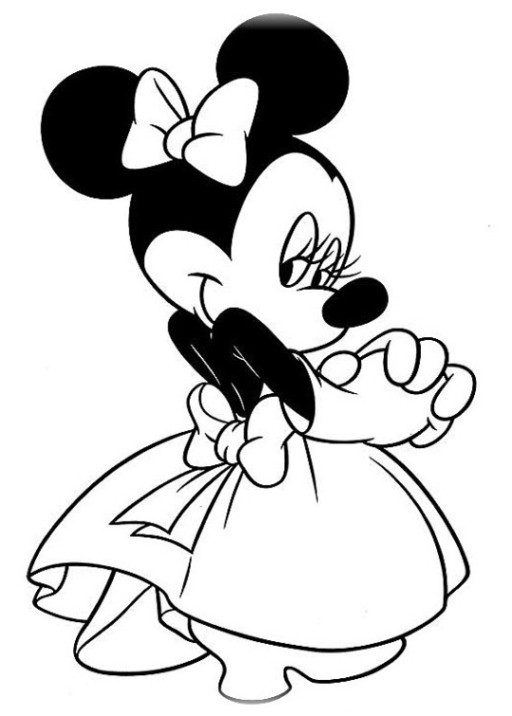 Ausmalbilder Minnie Mouse
 Vorlagen zum Ausmalen Malvorlagen Minni Maus Ausmalbilder 1