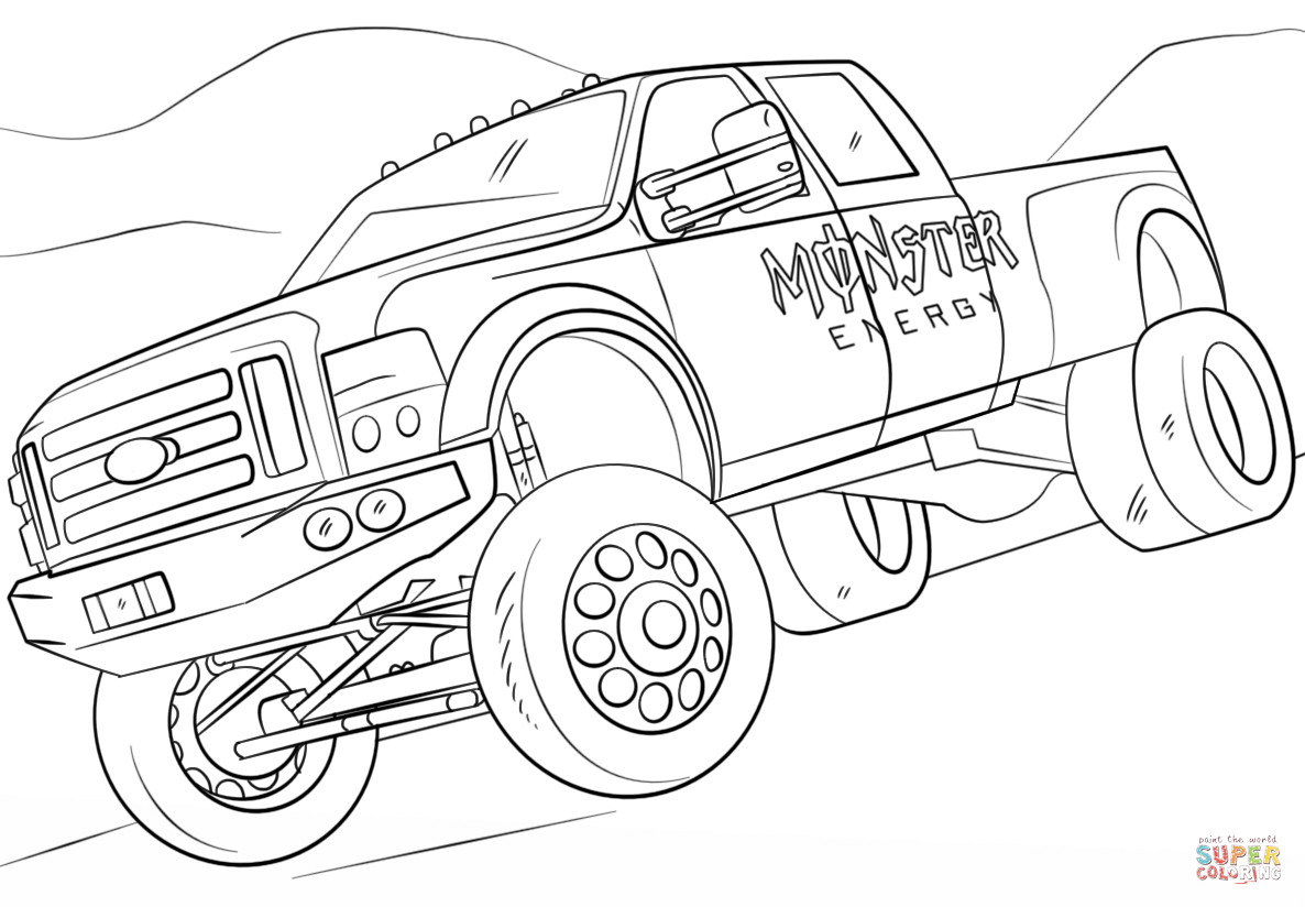 Ausmalbilder Monster Truck
 Ausmalbild Monster Energy Monster Truck