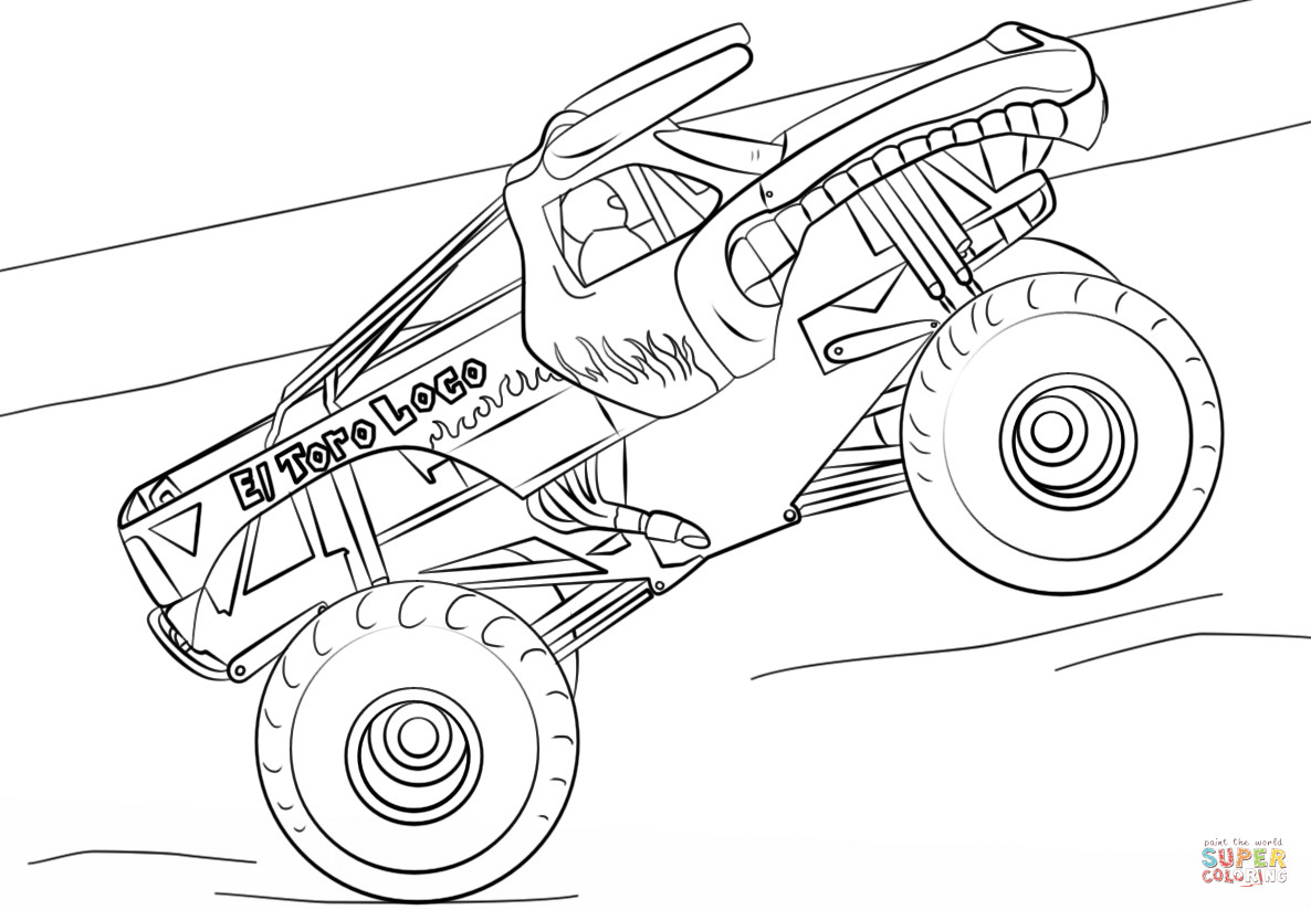 Ausmalbilder Monster Truck
 Ausmalbild El Toro Loco Monster Truck