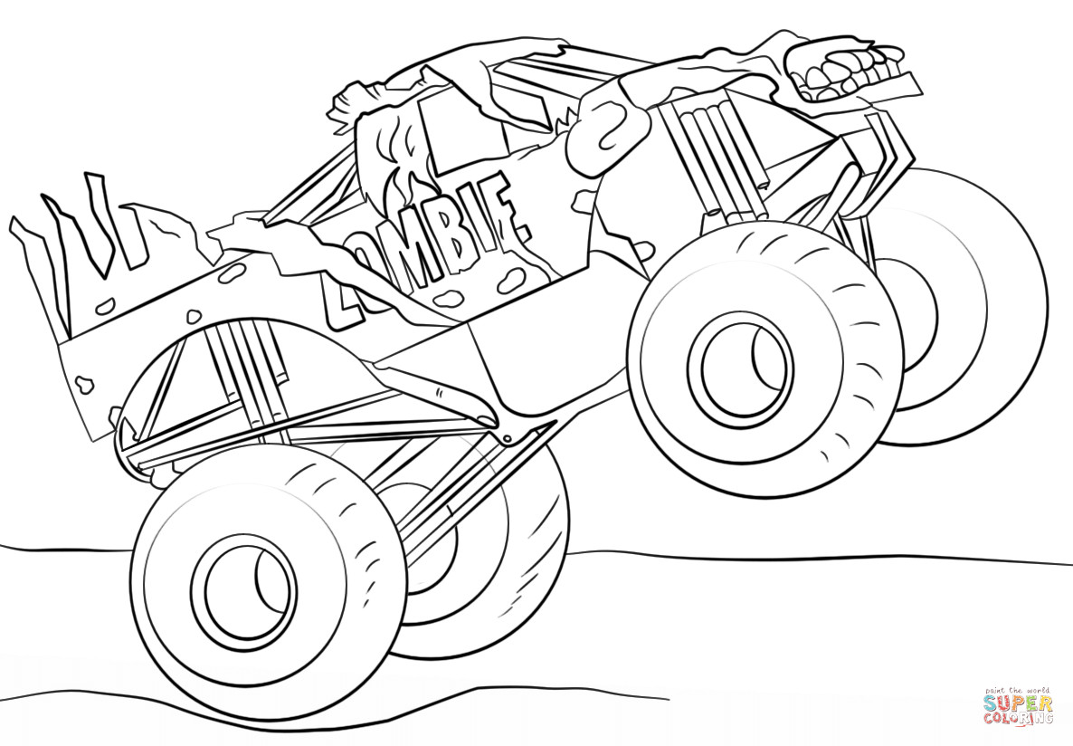 Ausmalbilder Monster Truck
 Ausmalbild Zombie Monster Truck