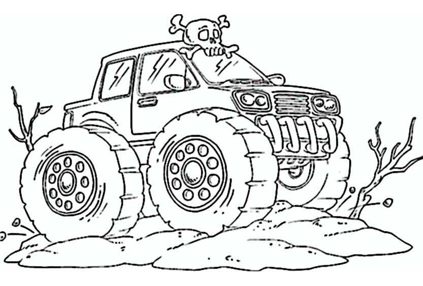 Ausmalbilder Monster Truck
 Well e to Image Archive GRATIS AUSMALBILDER MONSTER TRUCK