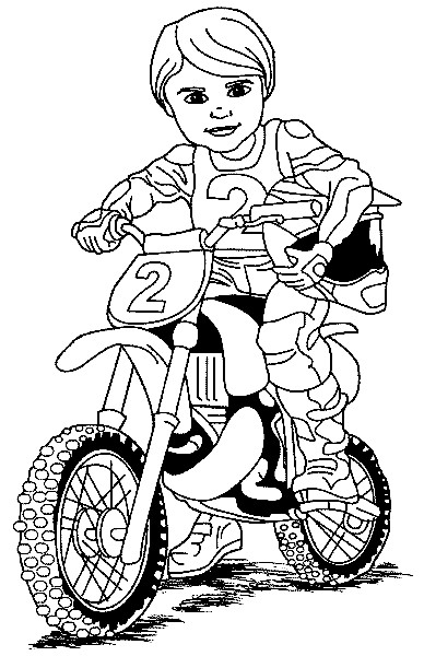 Ausmalbilder Motocross
 Ausmalbilder für Kinder Malvorlagen und malbuch