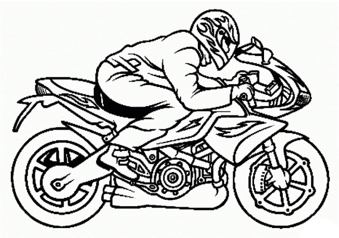 Ausmalbilder Motorrad
 Dibujos Para Colorear De Motos Chopper