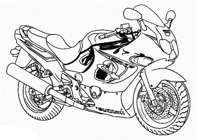 Ausmalbilder Motorrad
 Malvorlagen zum Drucken Ausmalbild Motorrad kostenlos 3