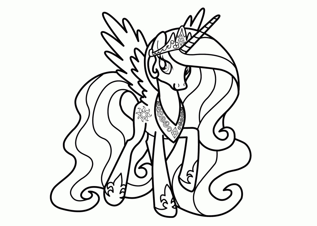 Ausmalbilder My Little Pony Prinzessin Celestia
 Princess Celestia Coloring Pages Best Coloring Pages For