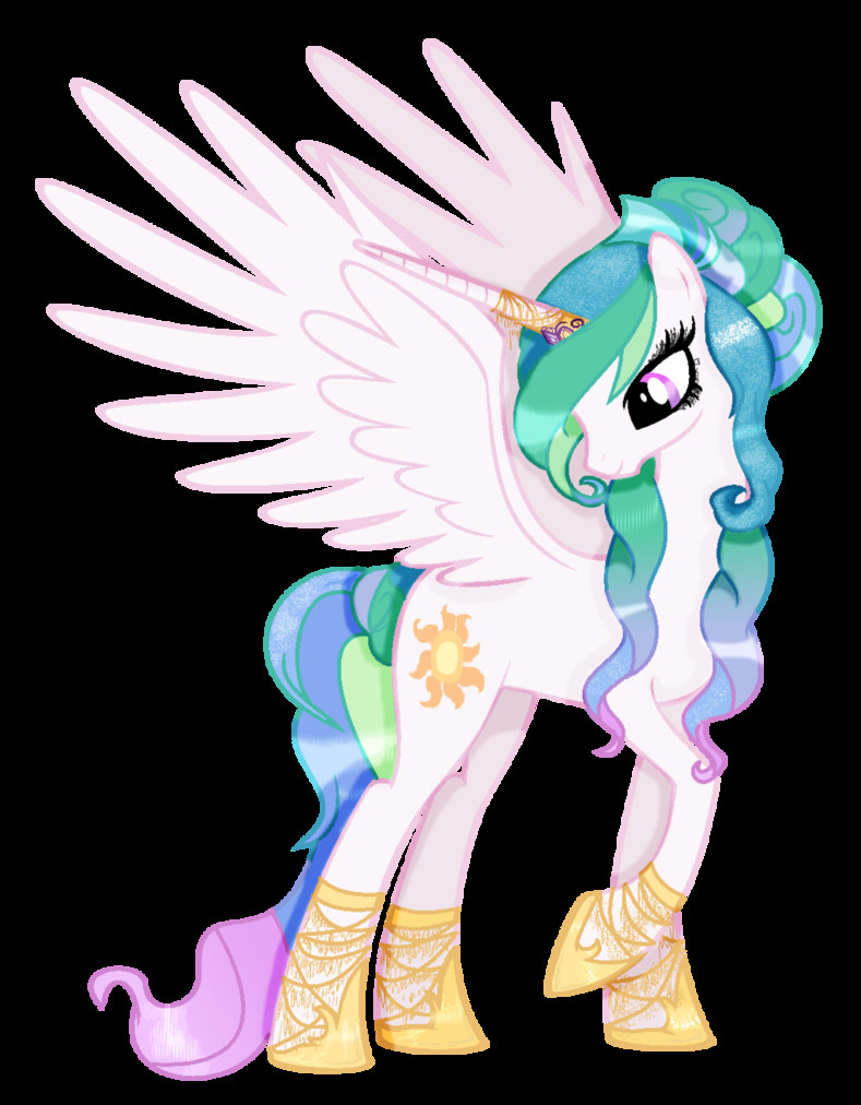 Ausmalbilder My Little Pony Prinzessin Celestia
 mlp Princess celestia my style by Cloudilicious on DeviantArt