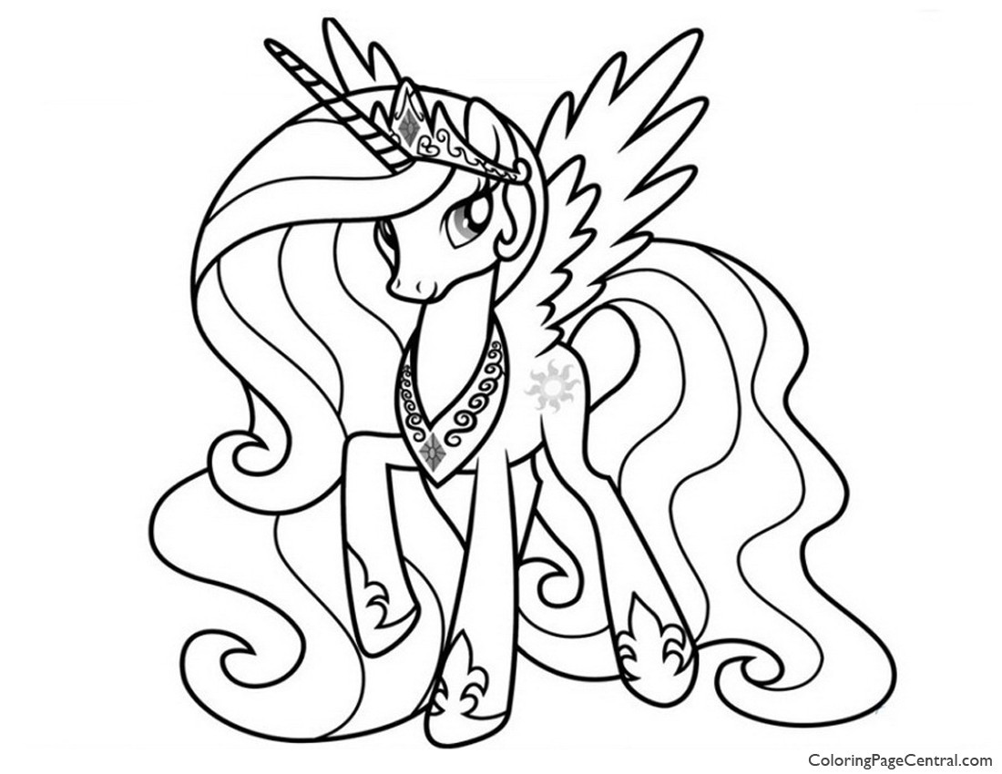 Ausmalbilder My Little Pony Prinzessin Celestia
 My Little Pony – Princess Celestia 02 Coloring Page