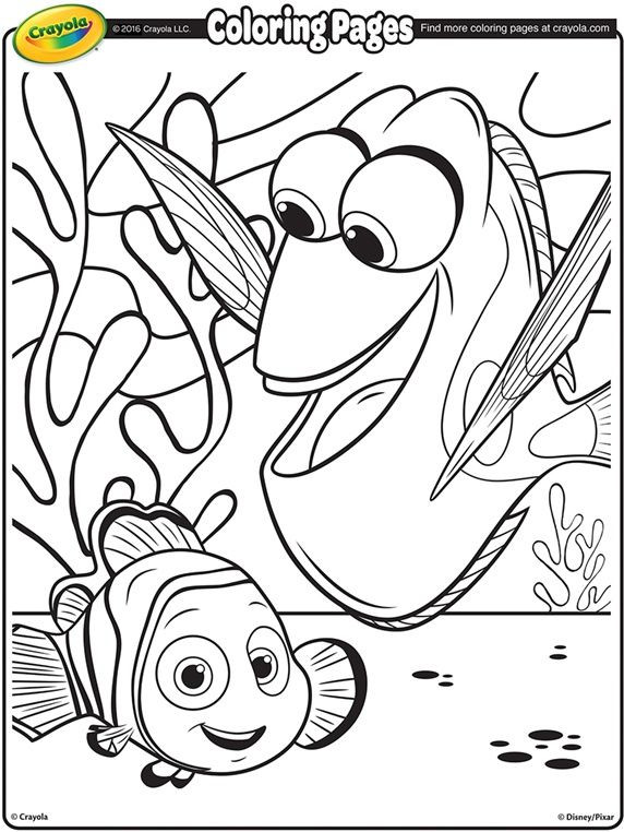 Ausmalbilder Nemo
 Finding Dory Dory & Nemo crayola