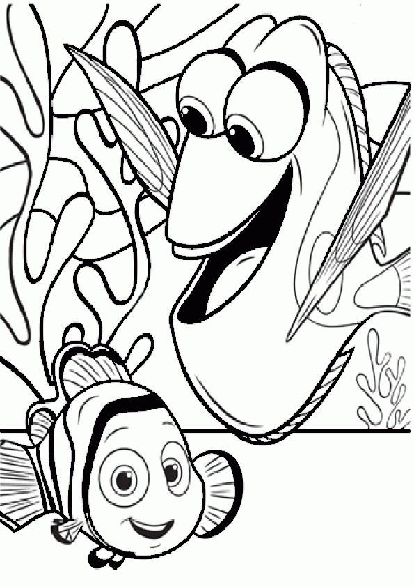 Ausmalbilder Nemo
 Nemo und Dory 14