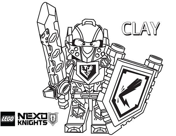 Ausmalbilder Nexo Knights
 Nexo Knights Clay Ausmalbilder Lego 01