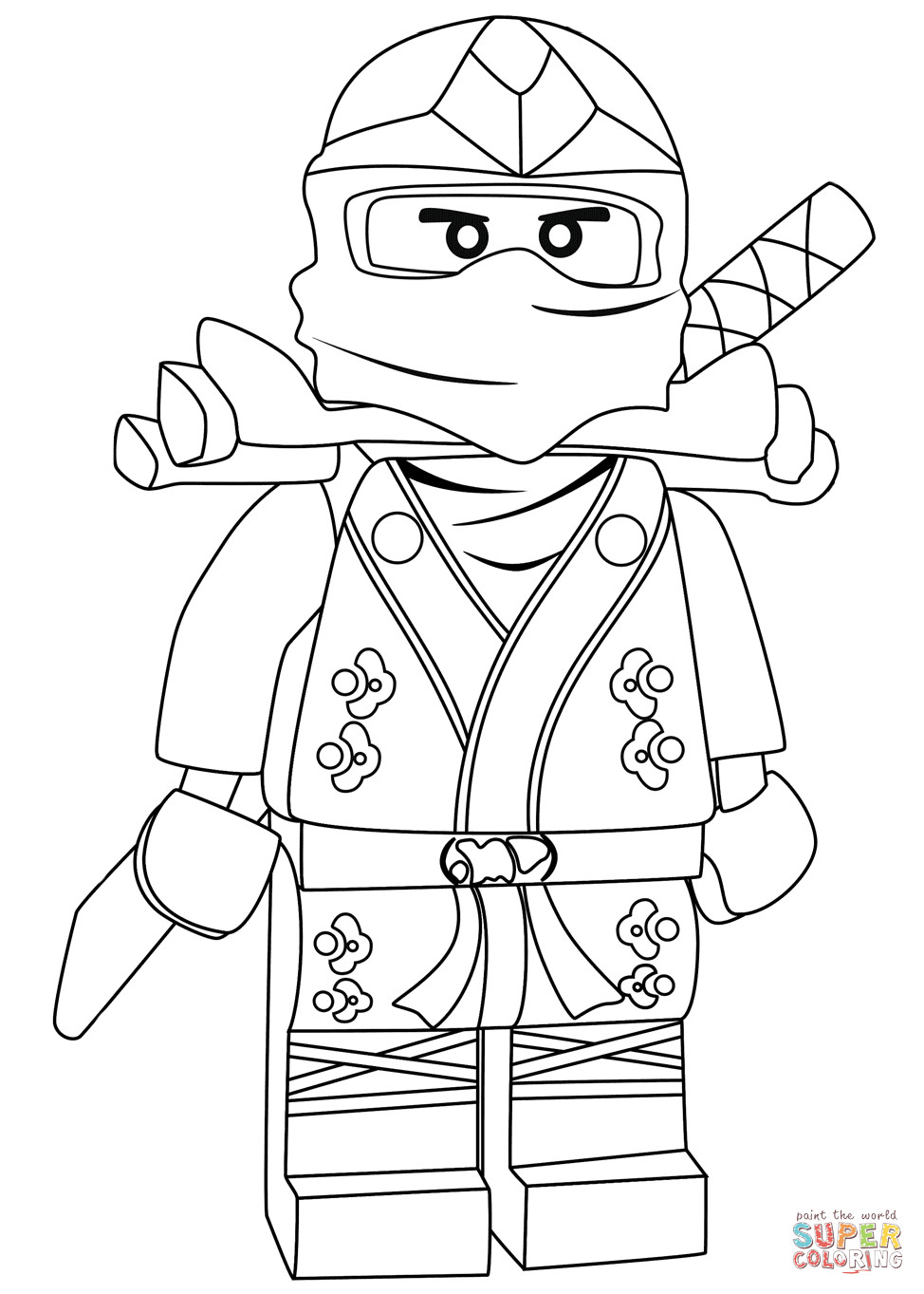 Ausmalbilder Ninja
 Ninjago Lloyd Green Ninja ZX coloring page