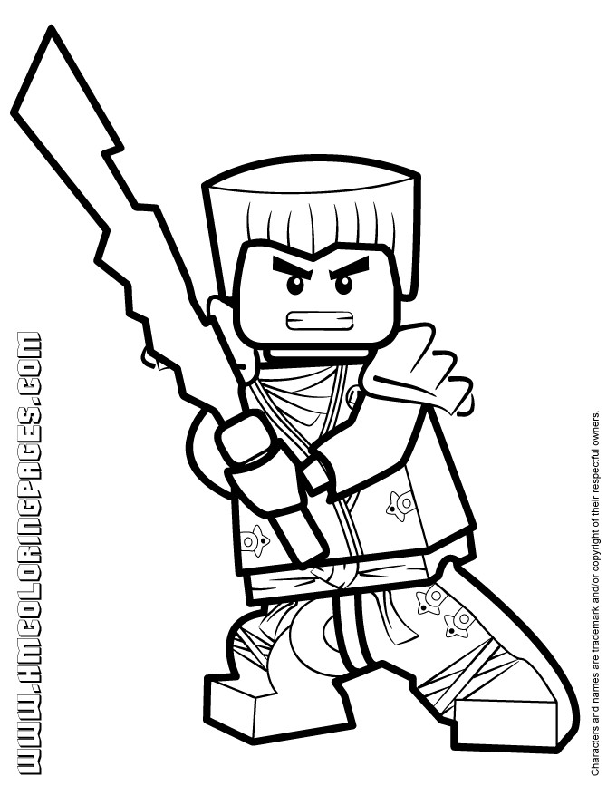 Ausmalbilder Ninjago Zane
 Ninjago Zane KX In Elemental Robe Coloring Page