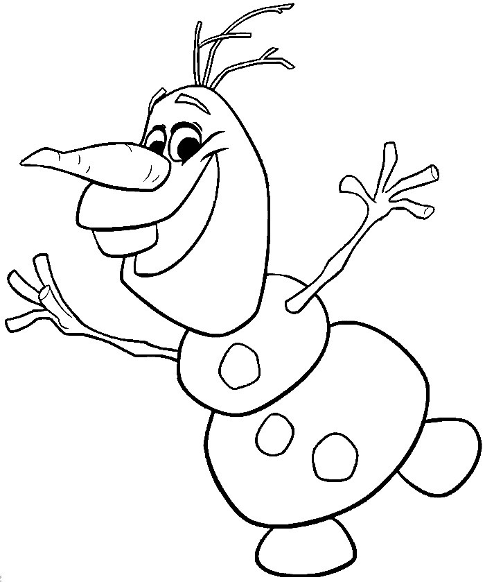 Ausmalbilder Olaf
 Coloriage Reine des Neiges pour les 2 ans du dessin animé