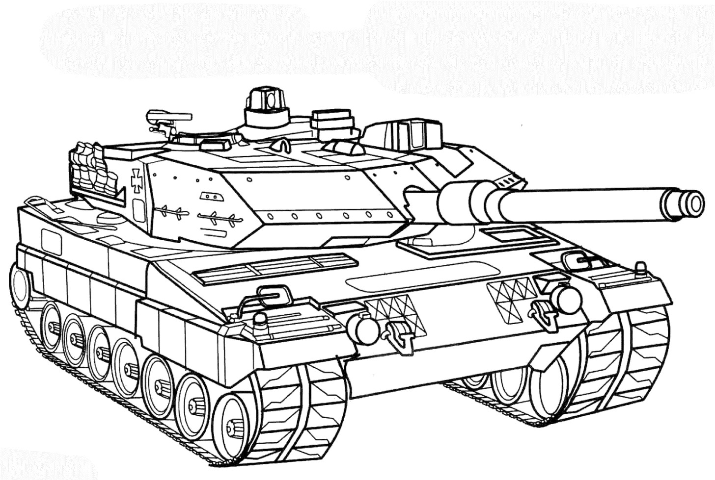 Ausmalbilder Panzer
 Vorlagen zum Ausdrucken Ausmalbilder Panzer Malvorlagen 1