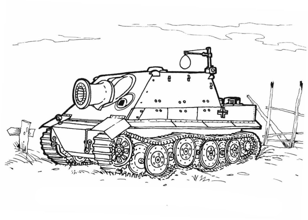 Ausmalbilder Panzer
 Ausmalbilder für Kinder Panzer 9