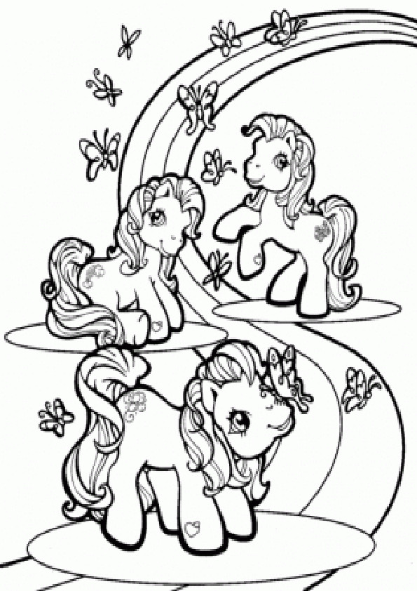 Ausmalbilder Ponys
 ausmalbilder malvorlagen Little pony 6