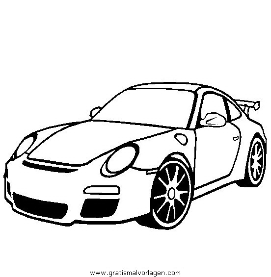 Ausmalbilder Porsche
 Porsche 911 gratis Malvorlage in Autos Transportmittel