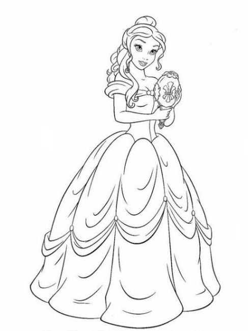 Ausmalbilder Prinzessin Disney
 Disney Cartoon Coloring Pages Print RedCabWorcester