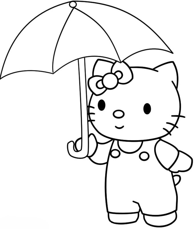 Ausmalbilder Regenschirm
 Ausmalbilder Malvorlagen – Regenschirm kostenlos zum