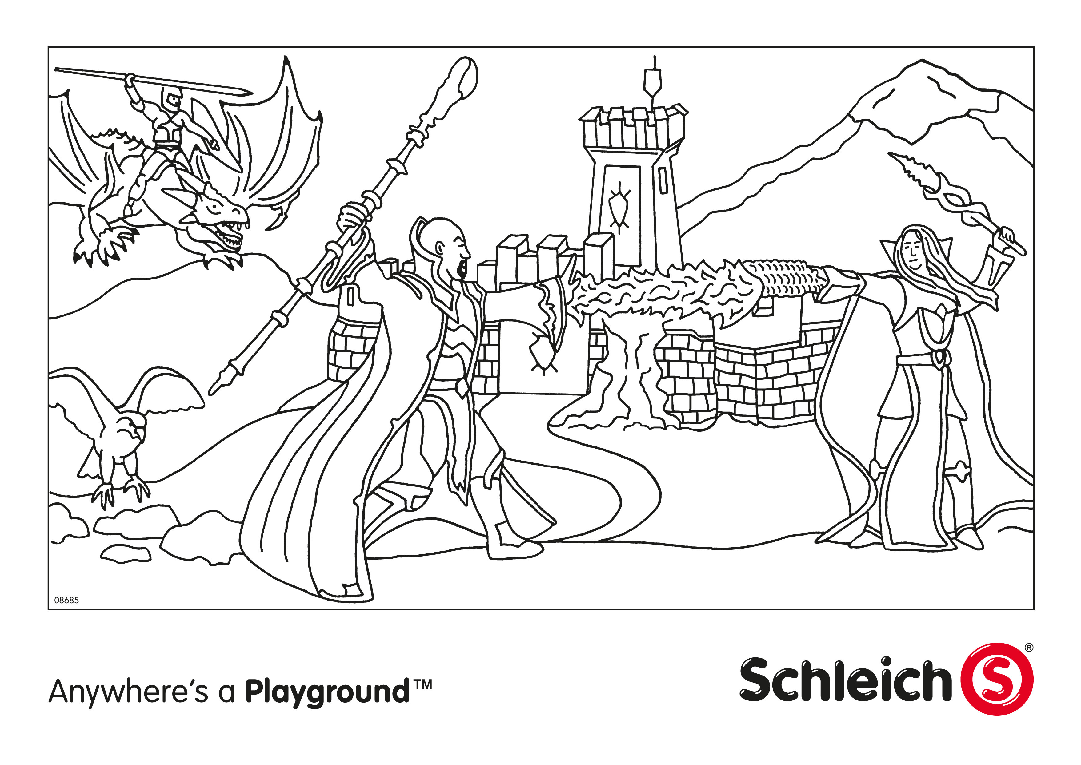 Schleich Coloring Pages Sketch Coloring Page