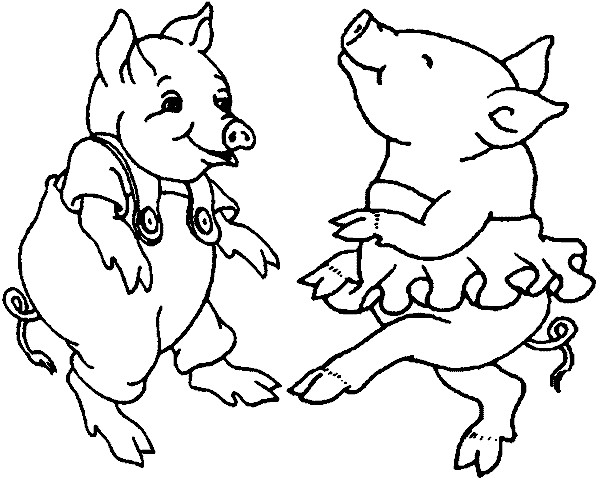 Ausmalbilder Schweine
 Schwein