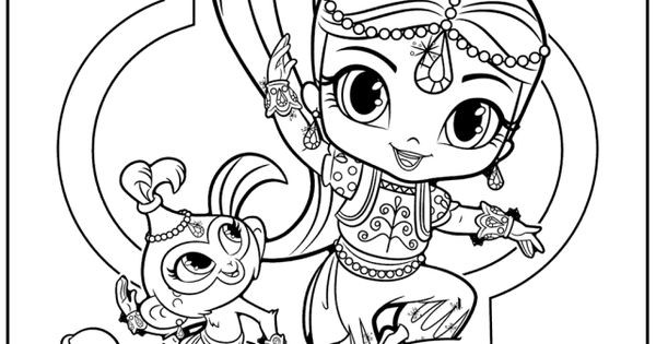 Ausmalbilder Shimmer And Shine
 Shimmer And Shine Coloring Pages 2017