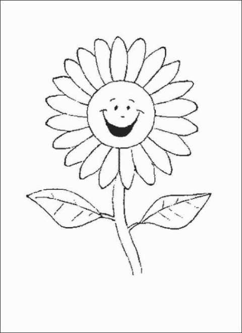 Ausmalbilder Sonnenblume
 Vorlagen zum Ausmalen Malvorlagen Sonnenblume Ausmalbilder 1