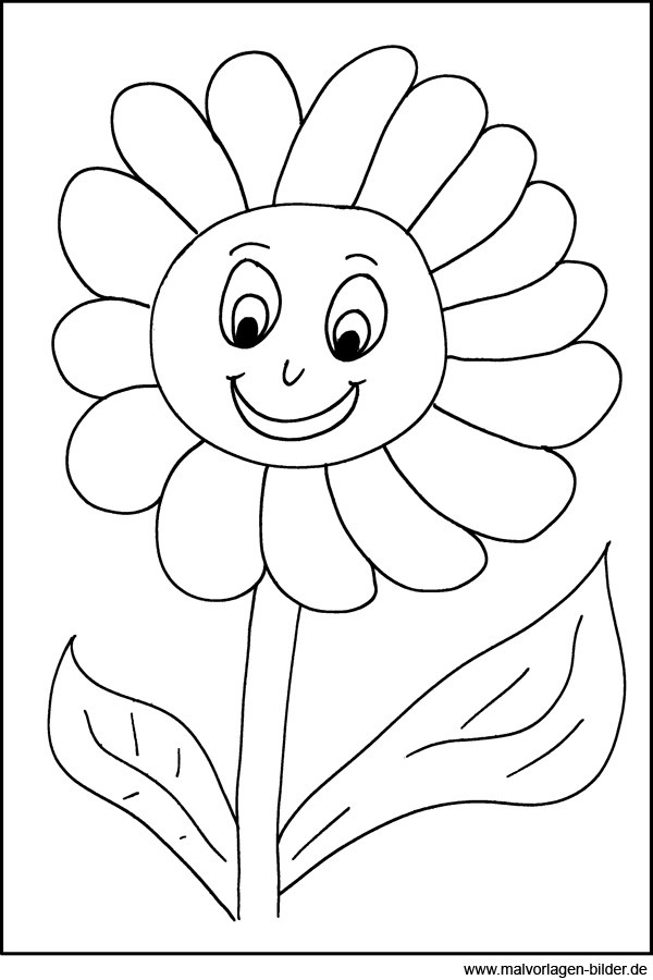 Ausmalbilder Sonnenblume
 Ausmalbild Sonnenblume zum Ausdrucken