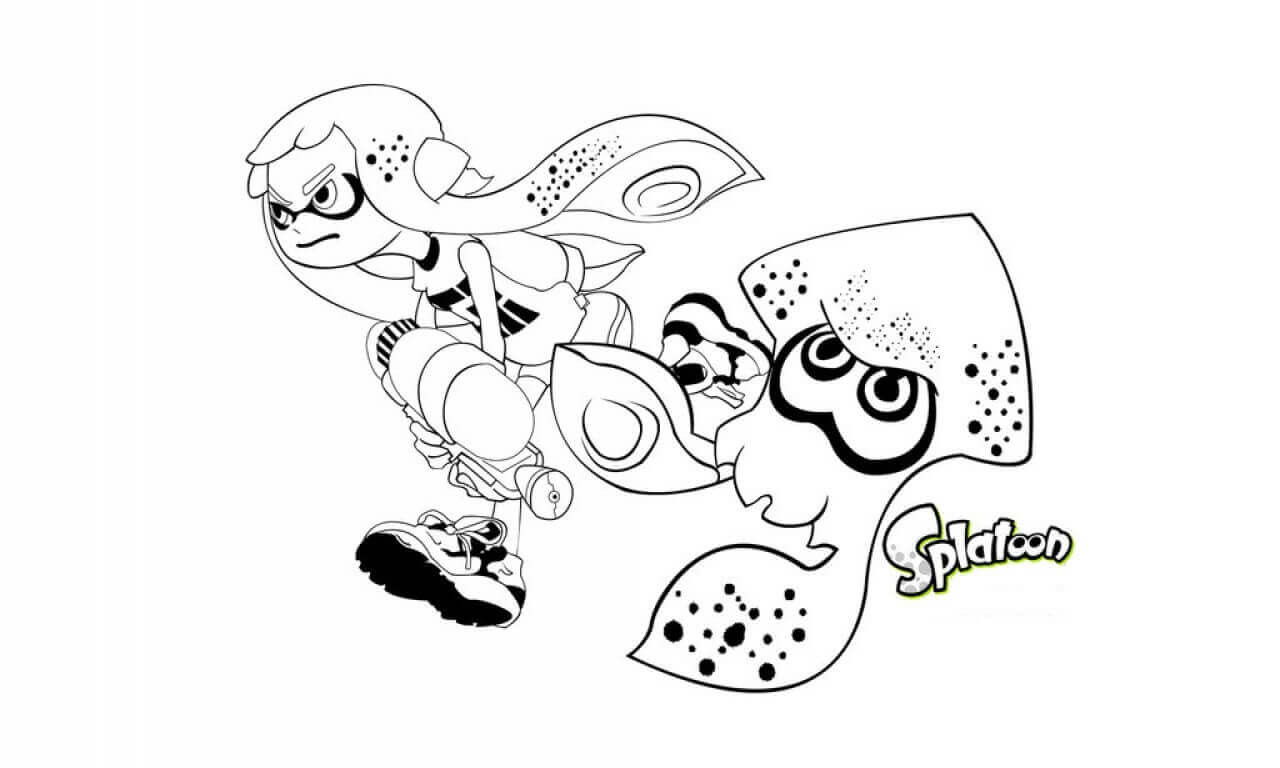 Ausmalbilder Splatoon
 10 Free Printable Splatoon Coloring Pages