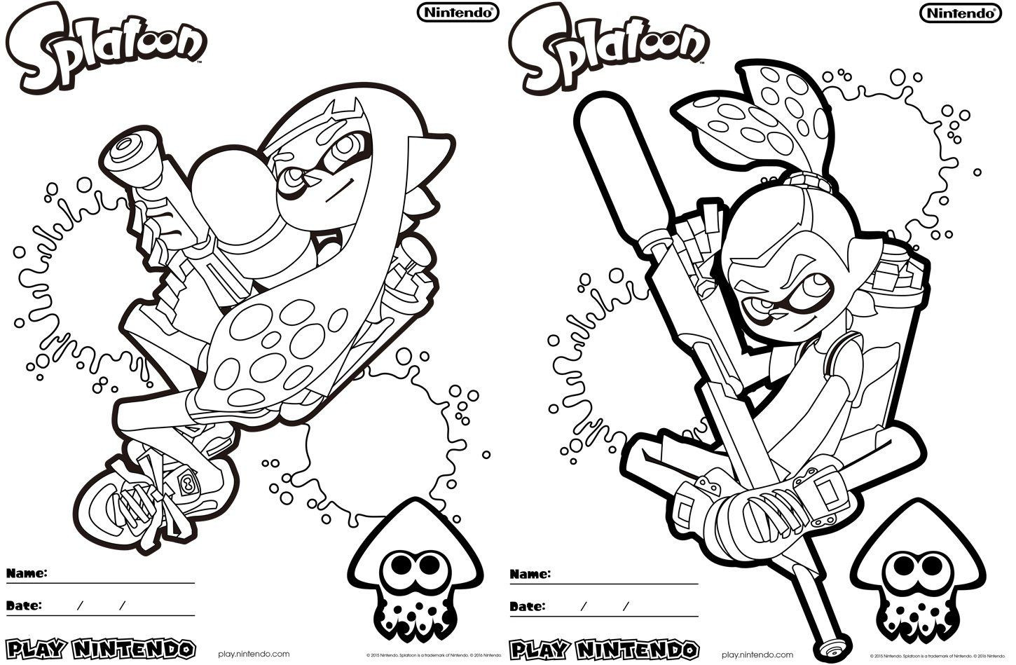 Ausmalbilder Splatoon
 Ausmalbilder Splatoon Schön 28 Collection Nintendo Ds